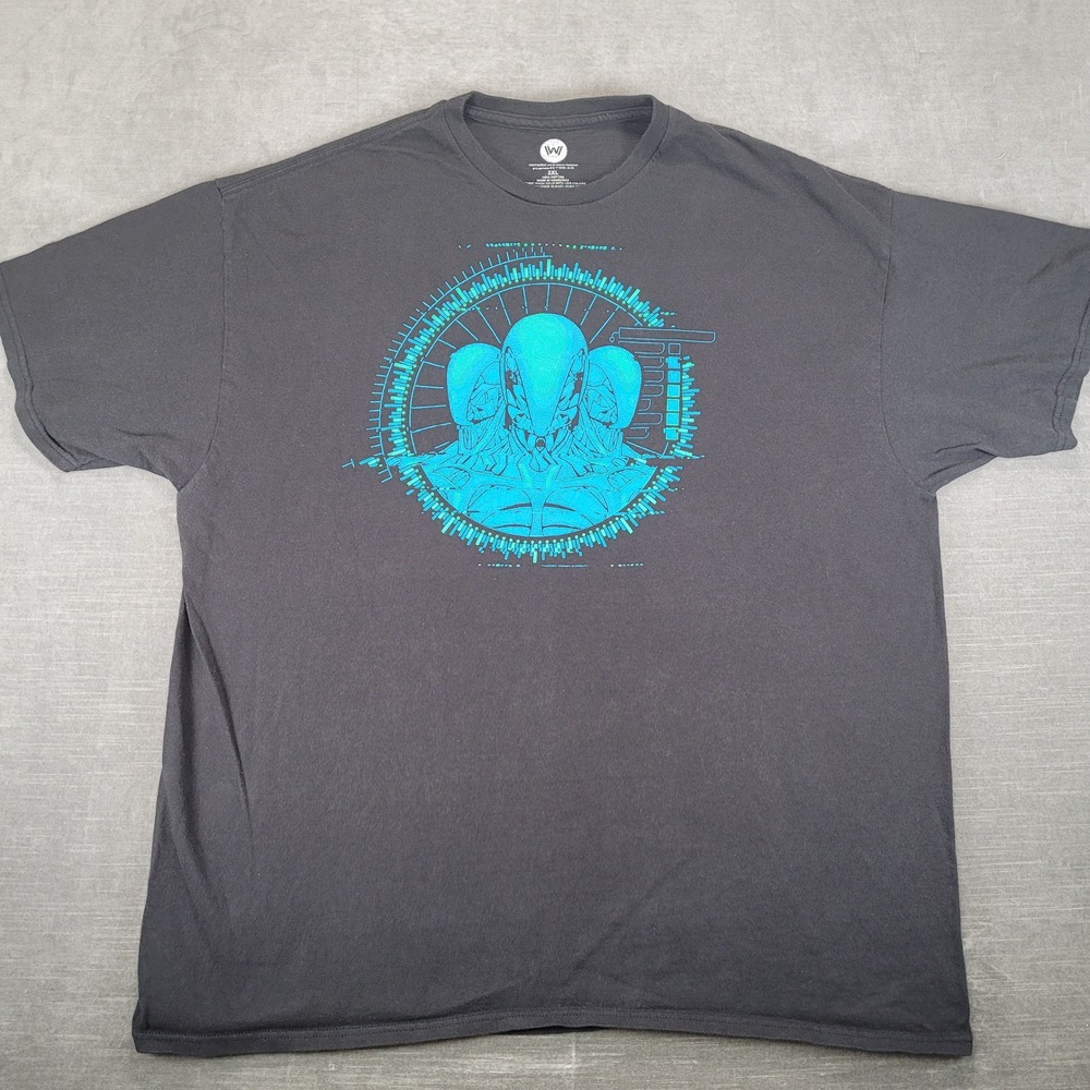 Westworld HBO Series Mens 2XL Black Graphic T-Shirt Robot Host Drone